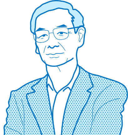 代表取締役会長兼社長 高山　彰彦　イラスト