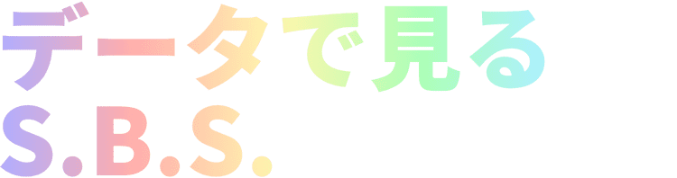 データで見るS.B.S.